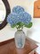 26" Artificial Hydrangea Flower with 6.6" Large Bloom, Realistic Gradient Silk Flowers, Faux Hydrangeas for Home Wedding Centerpiece Decor, Big Petal Fake Floral Arrangement, Indoor Outdoor Display